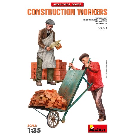 Construction Workers with Accessories  -  MiniArt (1/35)