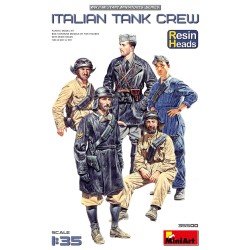 Italian Tank Crew. [Resin Heads]  -  MiniArt (1/35)