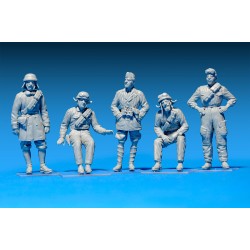 Italian Tank Crew. [Resin Heads]  -  MiniArt (1/35)