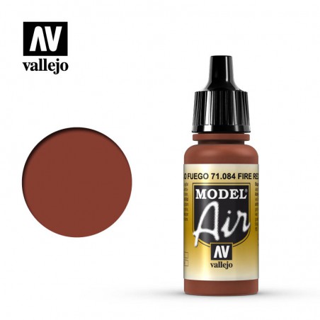 Vallejo Model Air 17ml  -  Fire Red