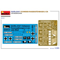 Sd.Kfz.234/1 Schwerer Panzerspähwagen (2 cm). Late Mod  -  MiniArt (1/35)