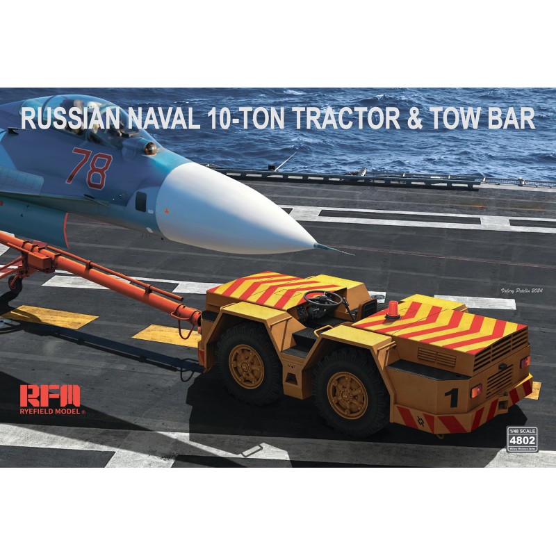 Russian Naval 10-ton Tractor and Tow Bar  -  RFM (1/48)