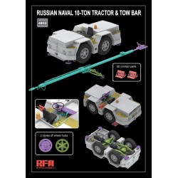 Russian Naval 10-ton Tractor and Tow Bar  -  RFM (1/48)