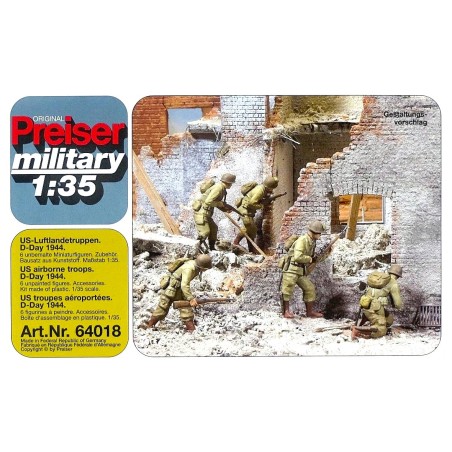 US Airborne Troops D-Day 1944  -  Preiser (1/35)
