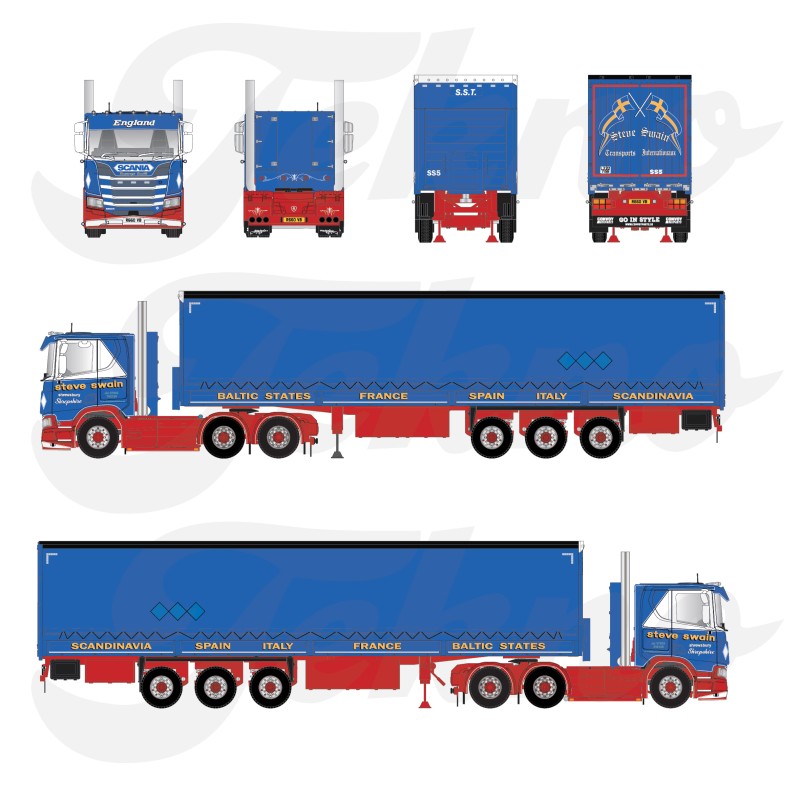 Scania 660R Low Roof [Steve Swain]  -  Tekno (1/50)