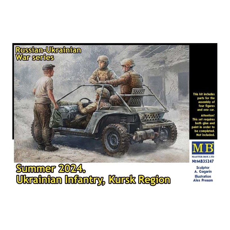 Russian-Ukrainian War Series Summer 2024 Ukrainian Infantry Kursk Region  -  Master Box (1/35)