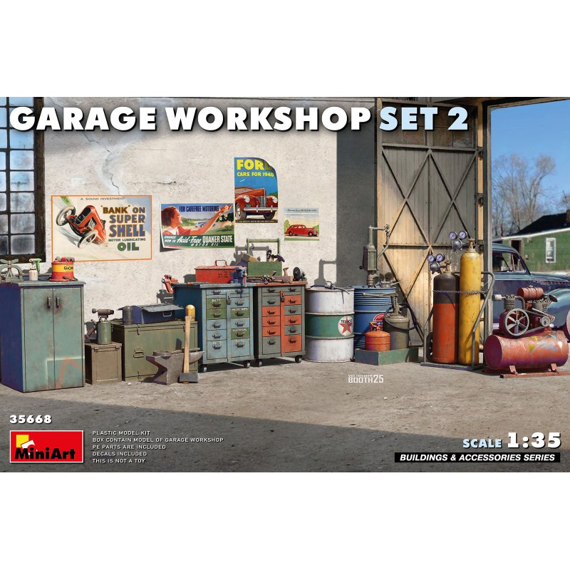 Garage Workshop Set n°2  -  MiniArt (1/35)