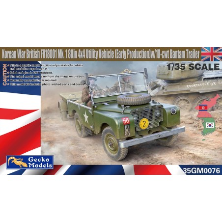 Land Rover FV18001 Mk. 1 80in 4x4 Utility Vehicle  -  Gecko Models (1/35)