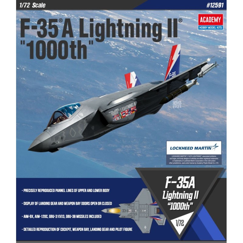 Lockheed Martin F-35A Lighting II "1000th"  -  Academy (1/72)