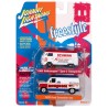 1965 Volkswagen Type-2 Transporter + 1976 Ford Econoline Van  -  Johnny Lightning (1/64)