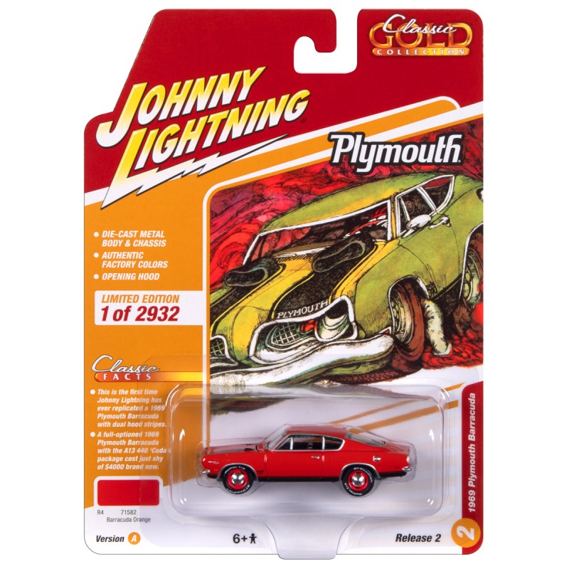 1969 Plymouth Barracuda  -  Johnny Lightning (1/64)