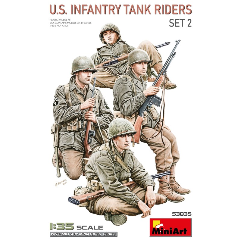 U.S. Infantry Tank Riders Set 2  -  MiniArt (1/35)