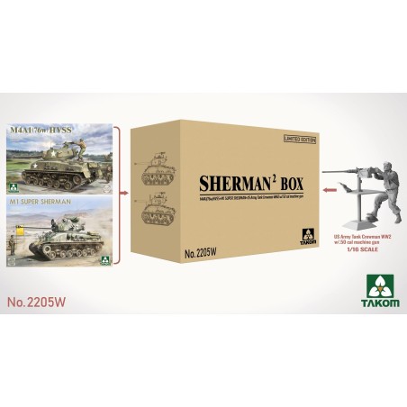 Sherman² Box  -  Takom (1/35) + (1/16)