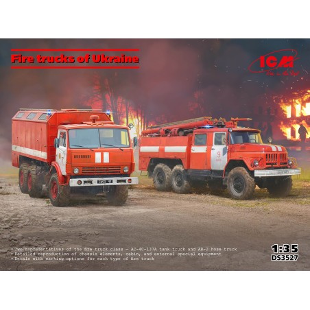Fire Trucks of Ukraine  -  ICM (1/35)