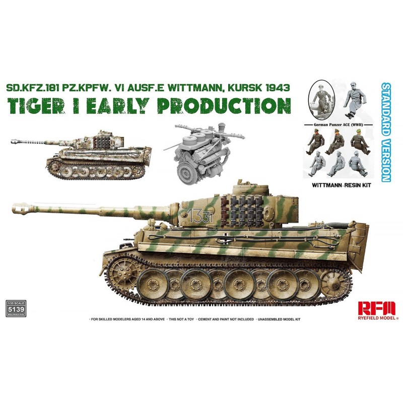 Sd.Kfz.181 Pz.Kpfw.VI Ausf.E Tiger I Early Production Kursk 1943 (Standard Version)  -  RFM (1/35)