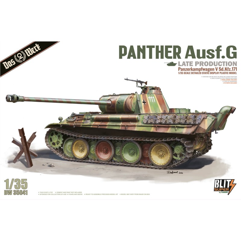 Pz.Kpfw.V Sd.Kfz.171 Ausf.G Panther Late Production  -  Das Werk (1/35)