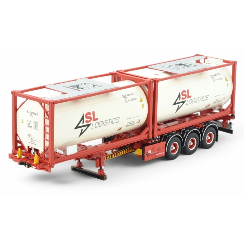 D-Tec 3 axle trailer [SL Logistics]  -  Tekno (1/50)