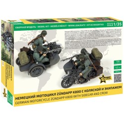 Zündapp K800 with Sidecar and Crew  -  Zvezda (1/35)