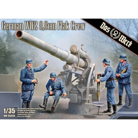 German WWII 8,8cm FlaK Crew  -  Das Werk (1/35)