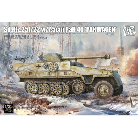 Sd.Kfz.251/22 w 7.5cm PaK 40 "Pakwagen"  -  Border (1/35)