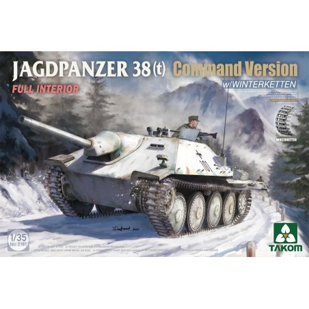 Jagdpanzer 38(t) Command Version w/Winterketten [Full Interior]  -  Takom (1/35)