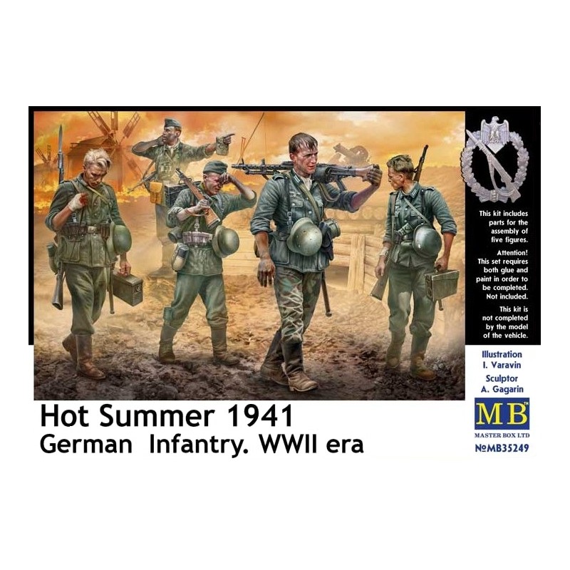 Hot Summer 1941. German Infantry, WWII era  -  Master Box (1/35)