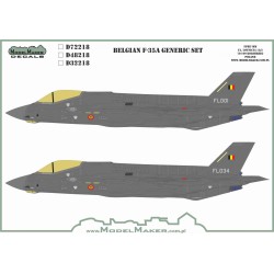 [PACK] Lockheed F-35A Lightning II - Hasegawa (1/72) + Belgian Markings Decals - Model Maker
