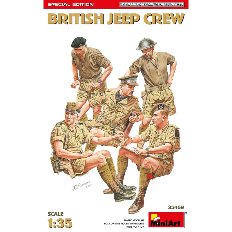 British Jeep Crew [Special Edition]  -  MiniArt (1/35)