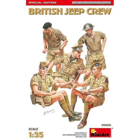 British Jeep Crew [Special Edition]  -  MiniArt (1/35)
