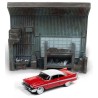 1958 Plymouth Fury [Christine] + Diorama  -  Johnny Lightning (1/64)