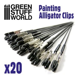Airbrush-klembasis + 20 krokodillenklemmen - Green Stuff World