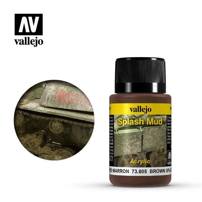 Vallejo Weathering Effects 40ml  -  Brown Splash Mud