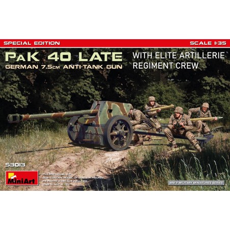 PaK 40 Late w/Elite Artillerie Regiment Crew  -  MiniArt (1/35)