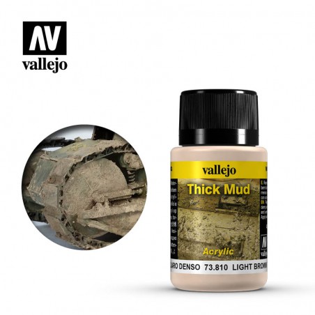 Vallejo Weathering Effects 40ml  -  Light Brown Mud