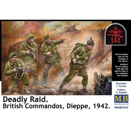 Deadly Raid. British Commandos, Dieppe, 1942  -  Master Box (1/35)