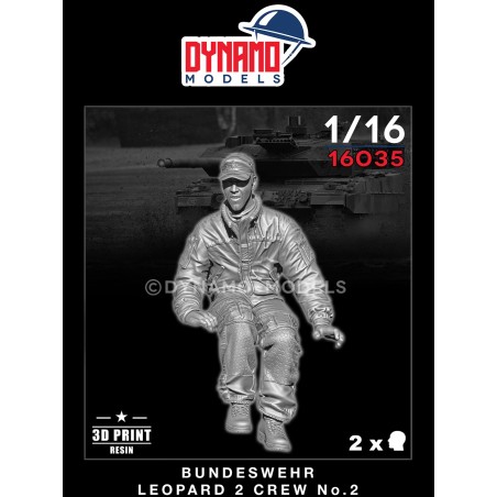 Bundeswehr Leopard 2 Crew No.2  -  Dynamo Models (1/16)