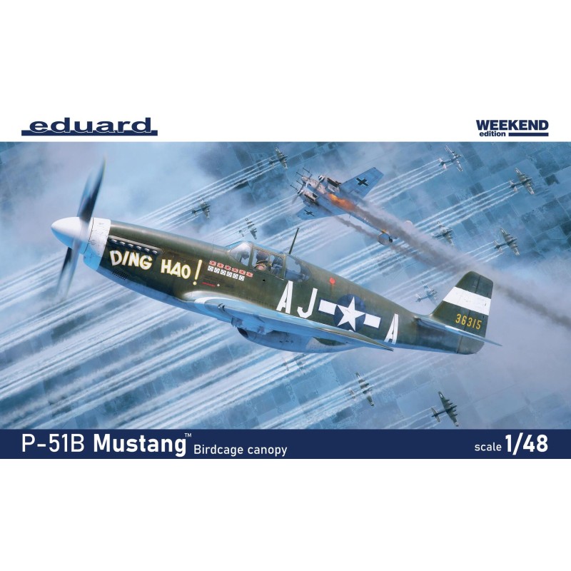 North American P-51B/C Mustang - Birdcage Canopy [Weekend Edition]  -  Eduard (1/48)