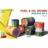Fuel & Oil Drums 1930-50's Set 2  -  MiniArt (1/24)