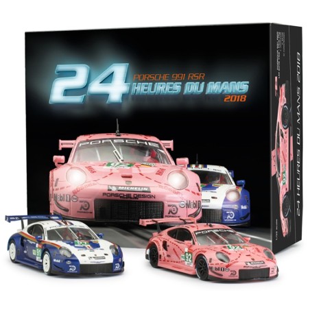 Porsche 911GT3 RSR 24h LM 2018 Winner Twin Pack  -  Scaleauto (1/32)