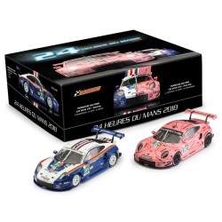 Porsche 911GT3 RSR 24h LM 2018 Winner Twin Pack  -  Scaleauto (1/32)