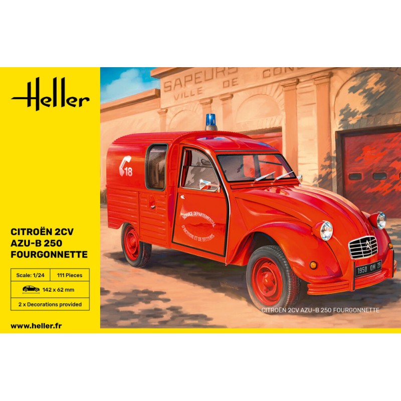 Citroën 2CV AZU-B 250 Fourgonette -  Heller (1/24)