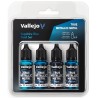 Vallejo True Metallic Metal [Sapphire Blue Paint Set] 4 x 18ml