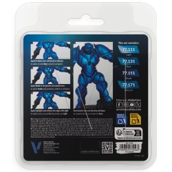 Vallejo True Metallic Metal [Sapphire Blue Paint Set] 4 x 18ml
