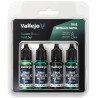 Vallejo True Metallic Metal [Dusken Green Paint Set] 4 x 18ml
