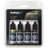 Vallejo True Metallic Metal [Aged Metal Paint Set] 4 x 18ml