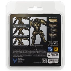 Vallejo True Metallic Metal [Aged Metal Paint Set] 4 x 18ml