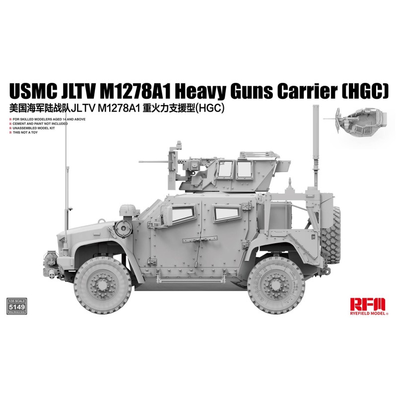 Oshkosh USMC JLTV M1278A1 Heavy Guns Carrier (HGC)  -  RFM (1/35)