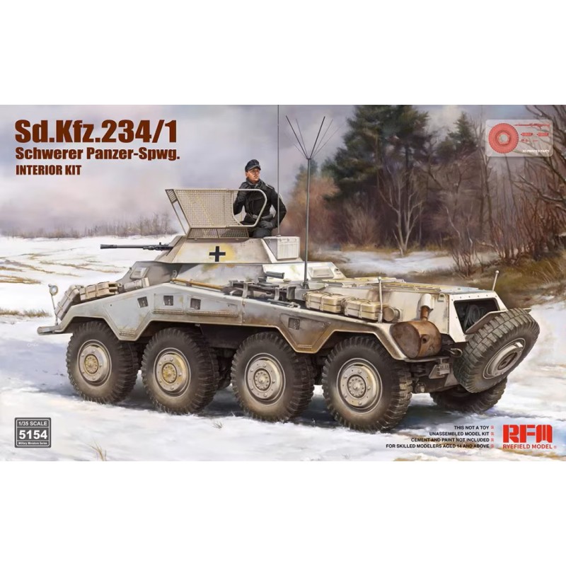 Sd.Kfz. 234/1 Schwerer Panzer-Spwg. [Interior Kit]  -  RFM (1/35)