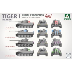 Sd.Kfz.181 Pz.Kpfw.VI Ausf.E Tiger I Initial Production 4 in 1 s.Pz.Abt.502  -  Takom (1/35)