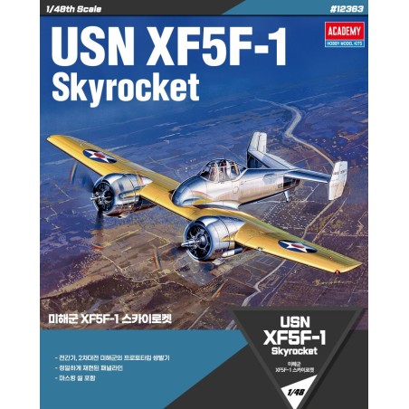 Grumman XF5F-1 Skyrocket USN  -  Academy (1/48)